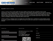 Tablet Screenshot of genesislighting.net